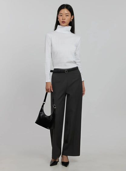 Basic Turtleneck Top IJ508