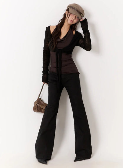 Classic Bootcut Cotton Pants CN527