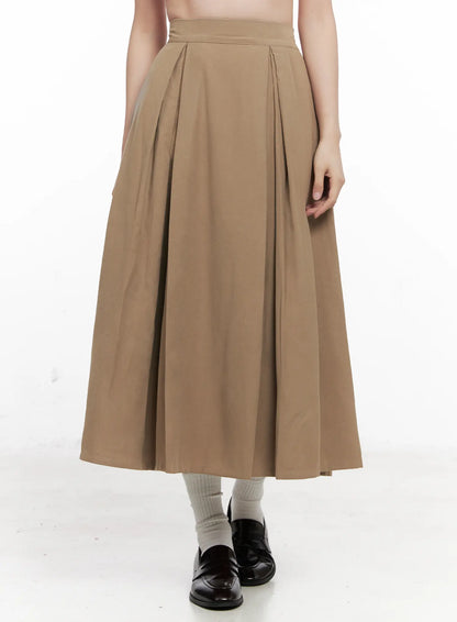 Classic Pintuck Maxi Skirt CO531