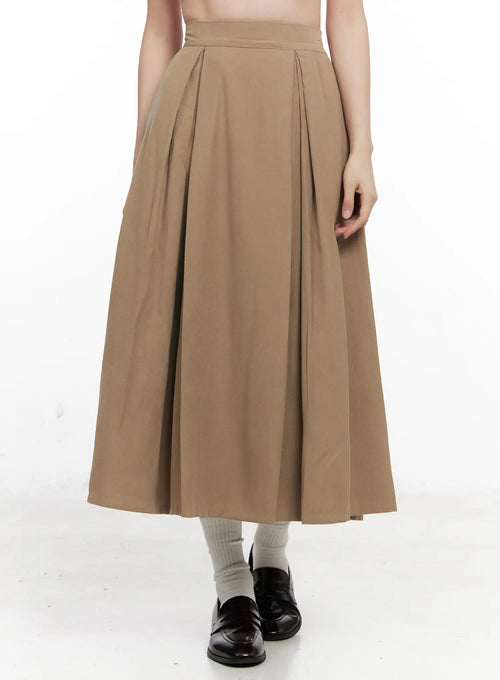 Classic Pintuck Maxi Skirt CO531