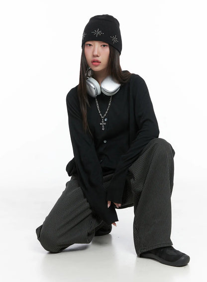 Casual Hooded Knit Cardigan CS503