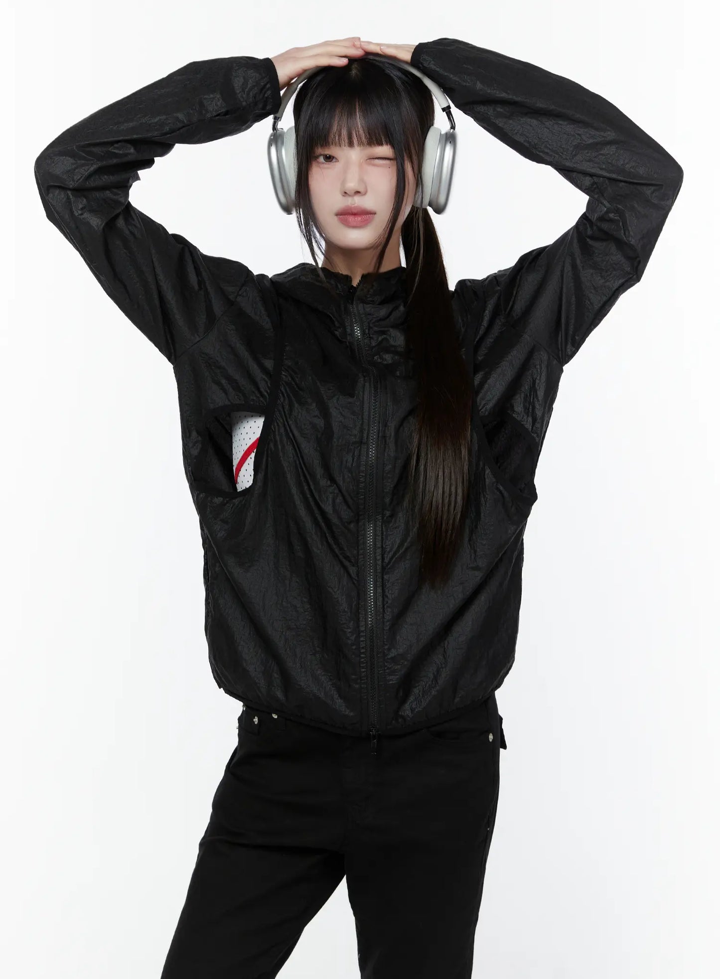 Chic Zip-Up Windbreaker Jacket CU508