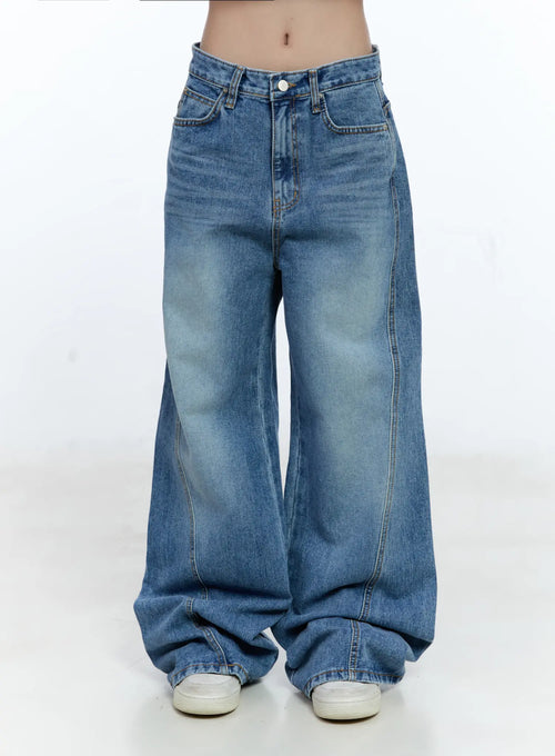 Ana Wide-Leg Denim Jeans CG507