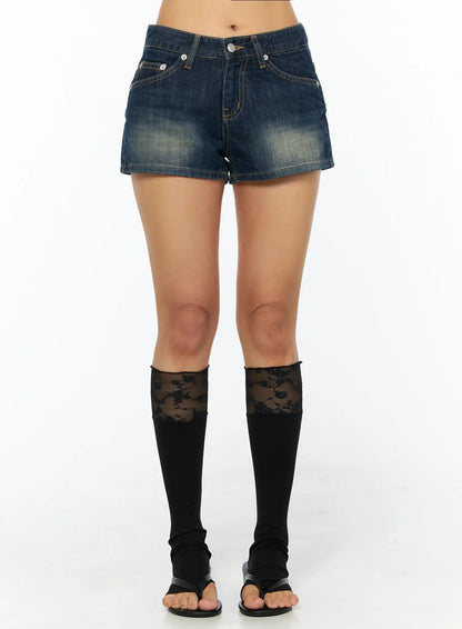 Classic Washed Denim Shorts CU517