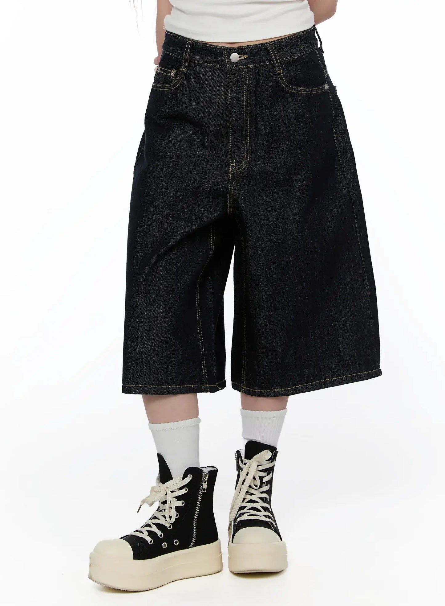 Ayleen High-Waist Wide Leg Jorts CA521