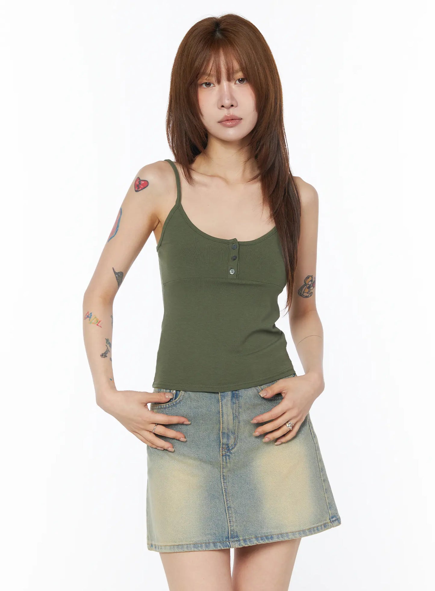Casual Buttoned Sleeveless Top CY527