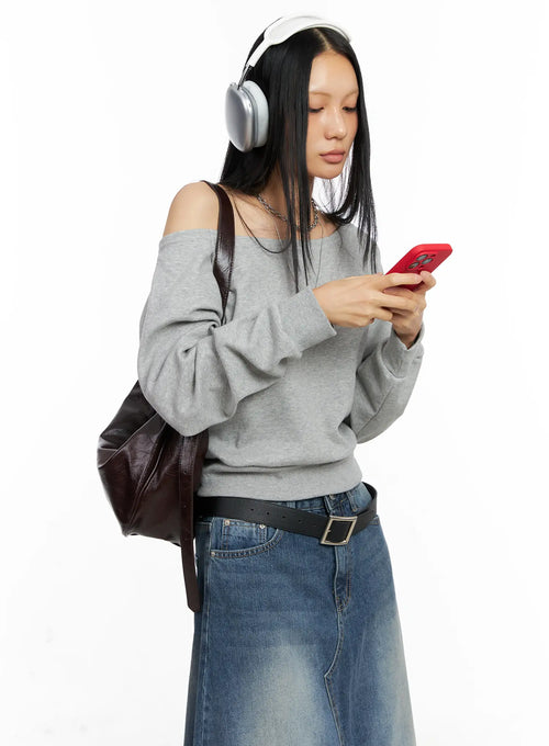 Casual Boat Neck Sweatshirt CO529