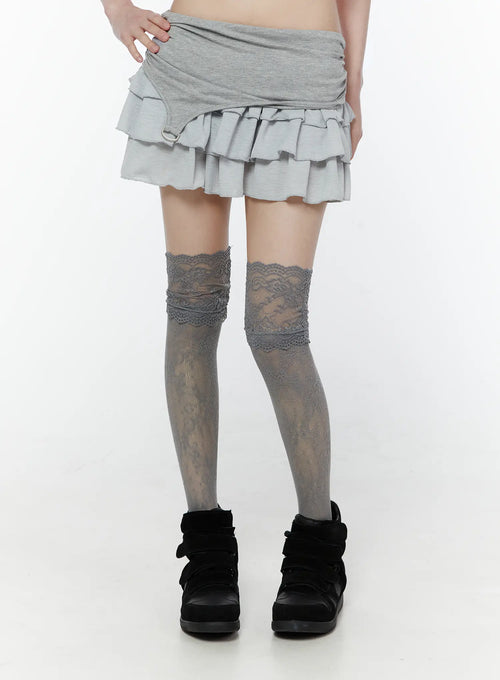 Chic Tiered Ruffle Mini Skirt CU508