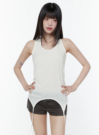 Chic Asymmetric Halter Neck Top CU508