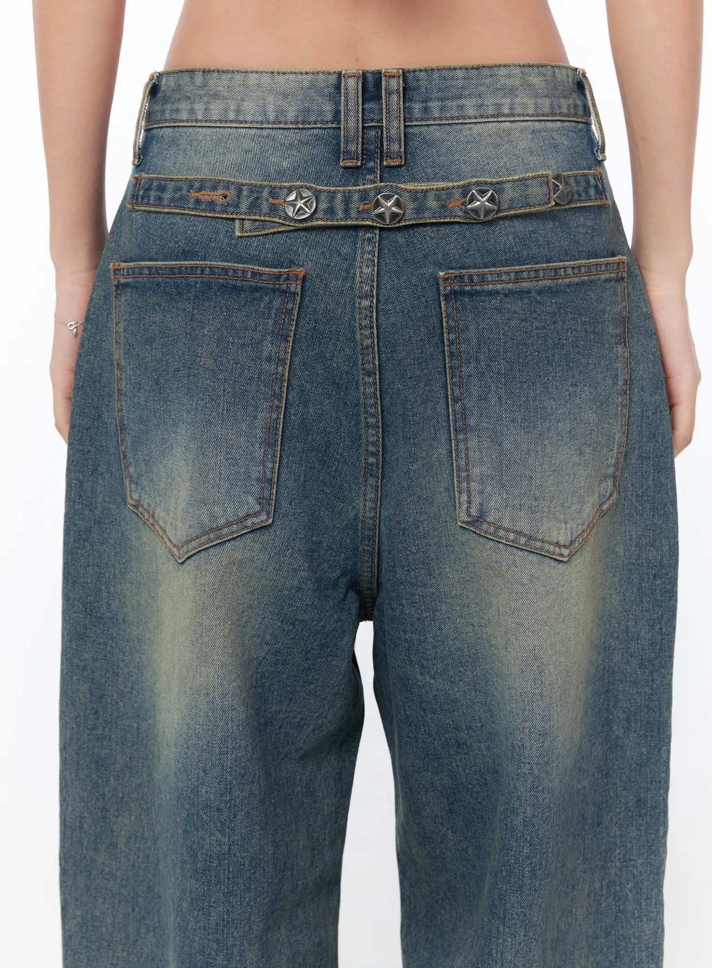 Brit Relaxed Fit Wide Leg Jeans CY512