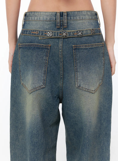 Brit Relaxed Fit Wide Leg Jeans CY512