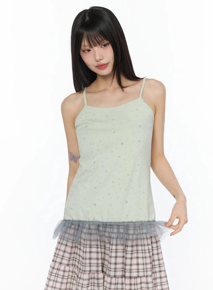 Chic Graphic Print Tank Top IY526