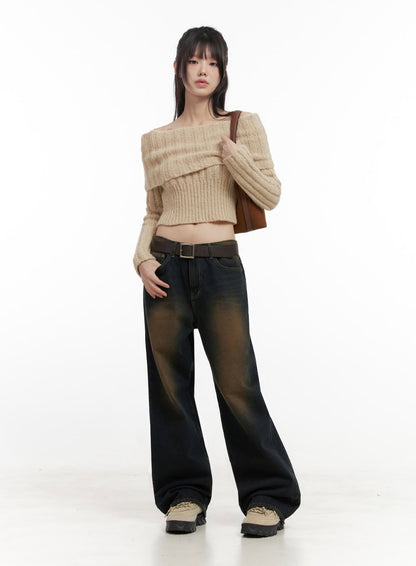 Alexia Washed Denim Wide-Leg Jeans ID402