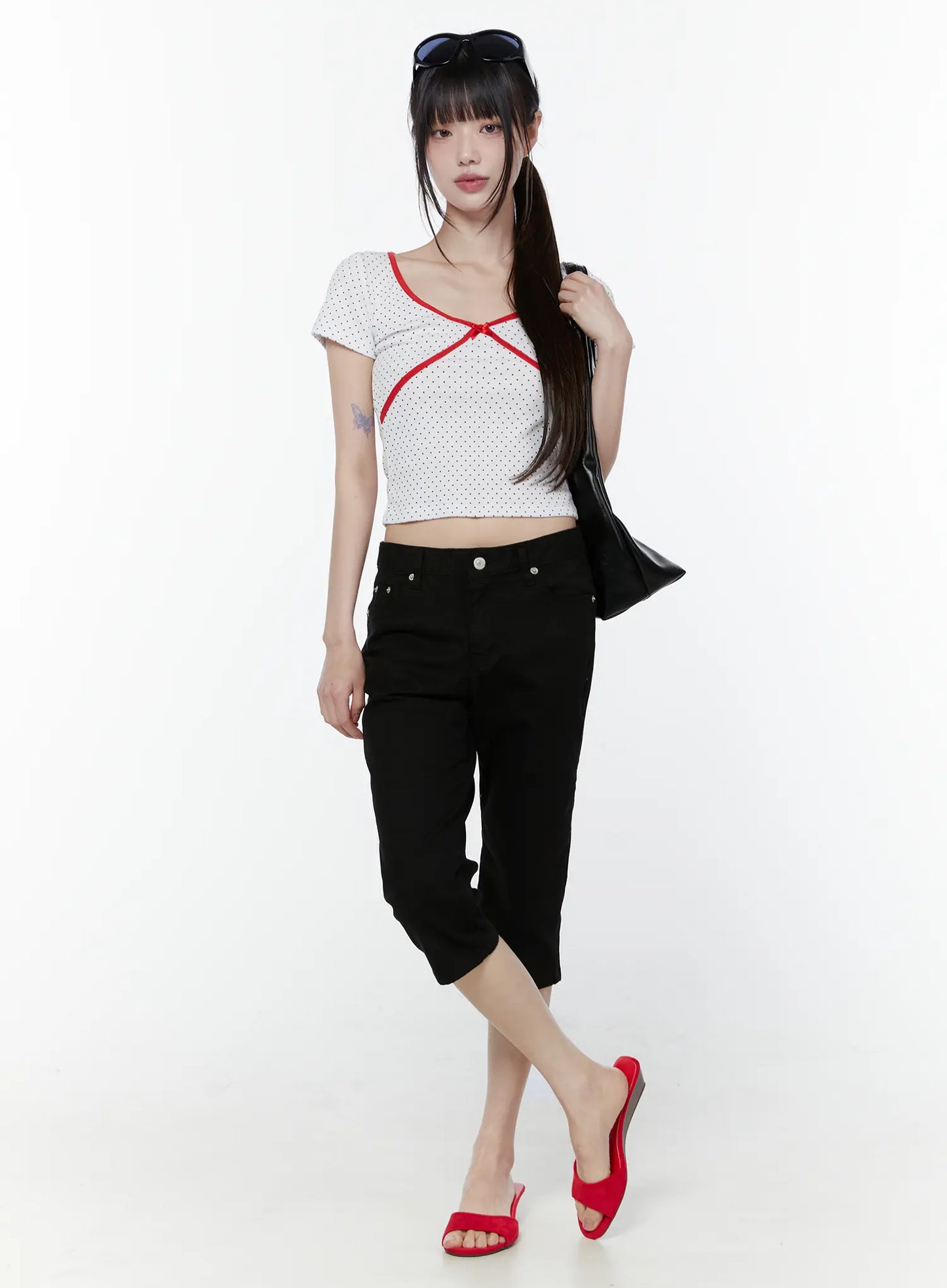 Basic Slim Fit Capri Pants CU508