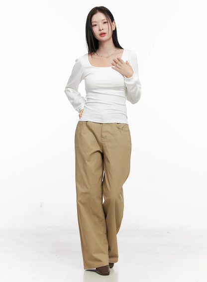 Basic Square Neck Long Sleeve CO531