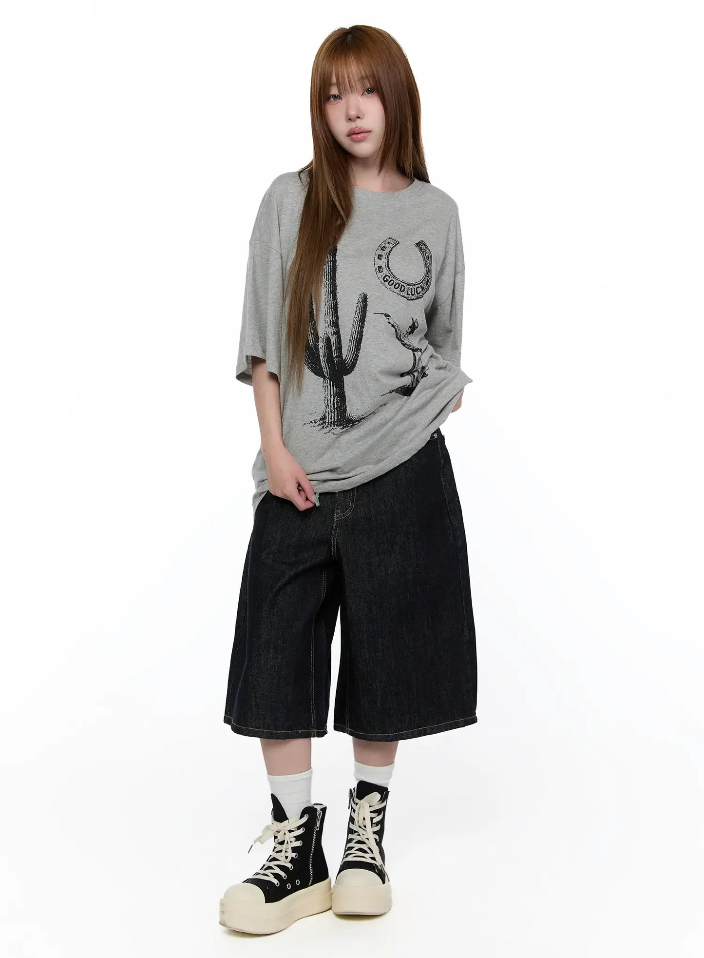 Ayleen High-Waist Wide Leg Jorts CA521