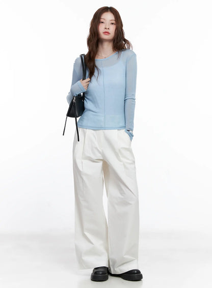 Chic Mesh Long Sleeve Top CG520