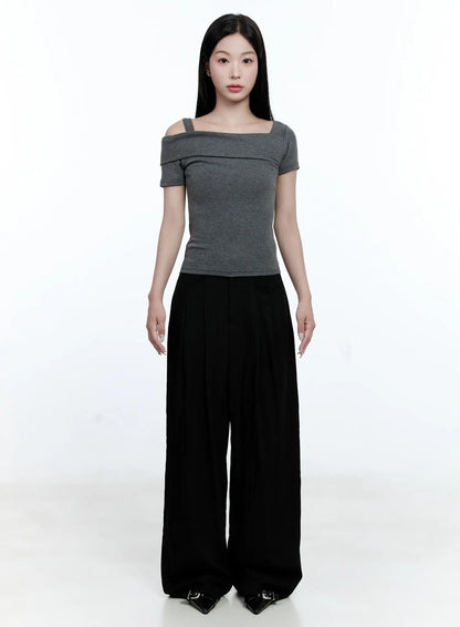 Asymmetrical One-Shoulder Top CG512