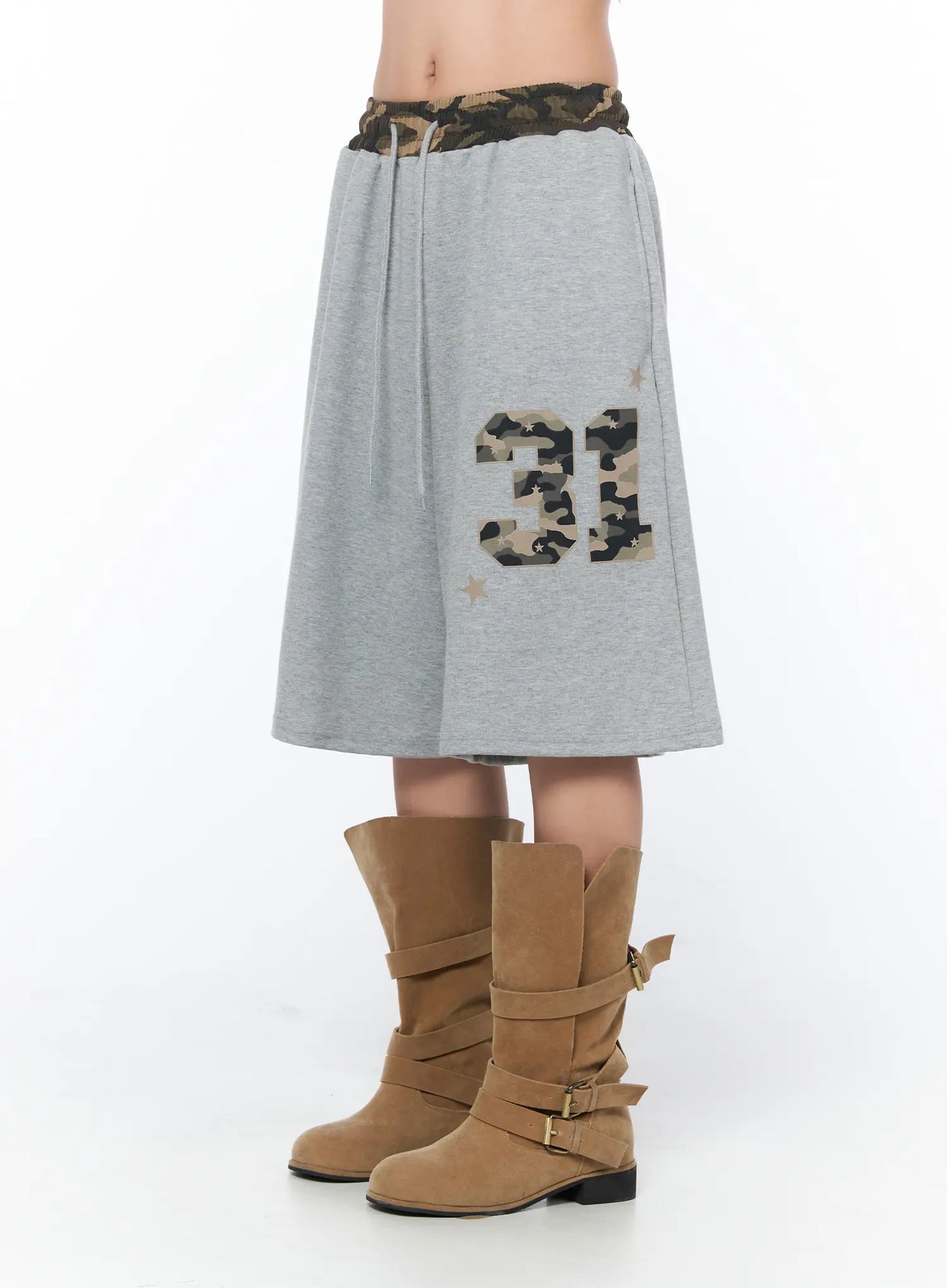 Camo Print Bermuda Shorts CY513