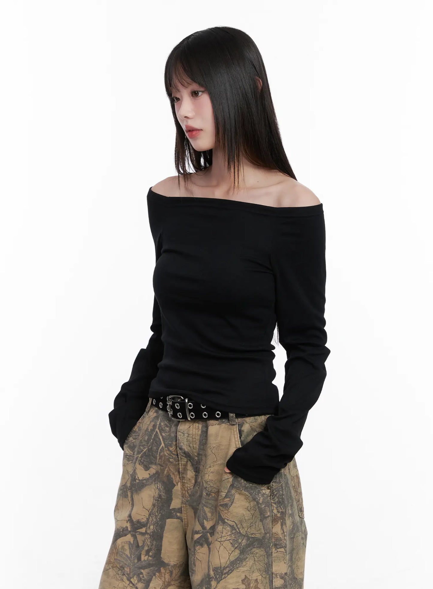 Basic Off-Shoulder Long Sleeve CN510