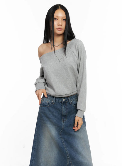 Casual Boat Neck Sweatshirt CO529
