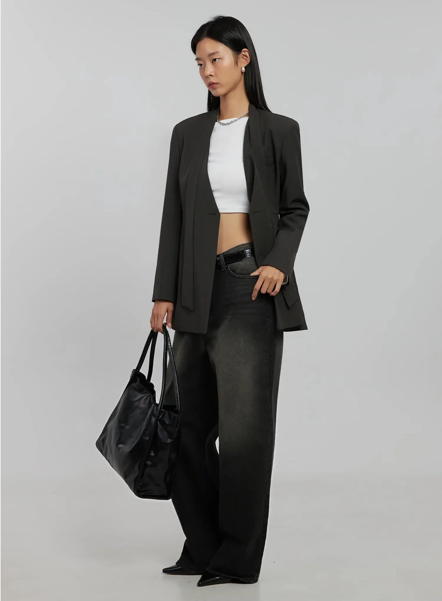 Blaire Dark Washed Wide Leg Jeans IJ509