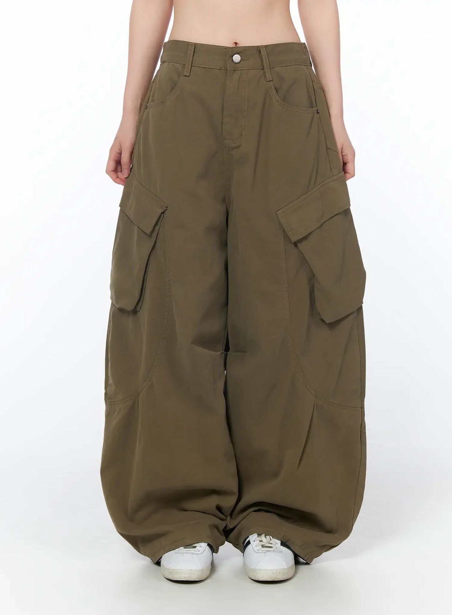 Casual Wide Leg Cargo Pants CY508
