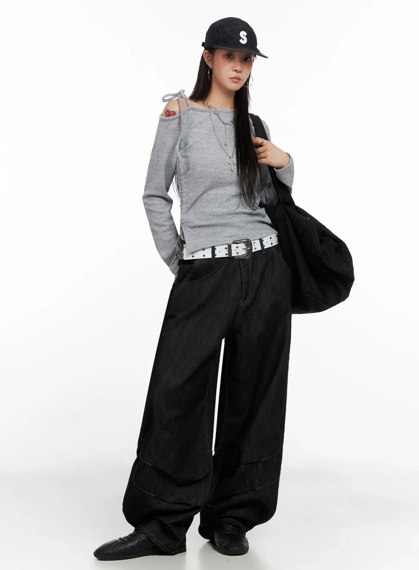Asymmetric String Tie Top IS515