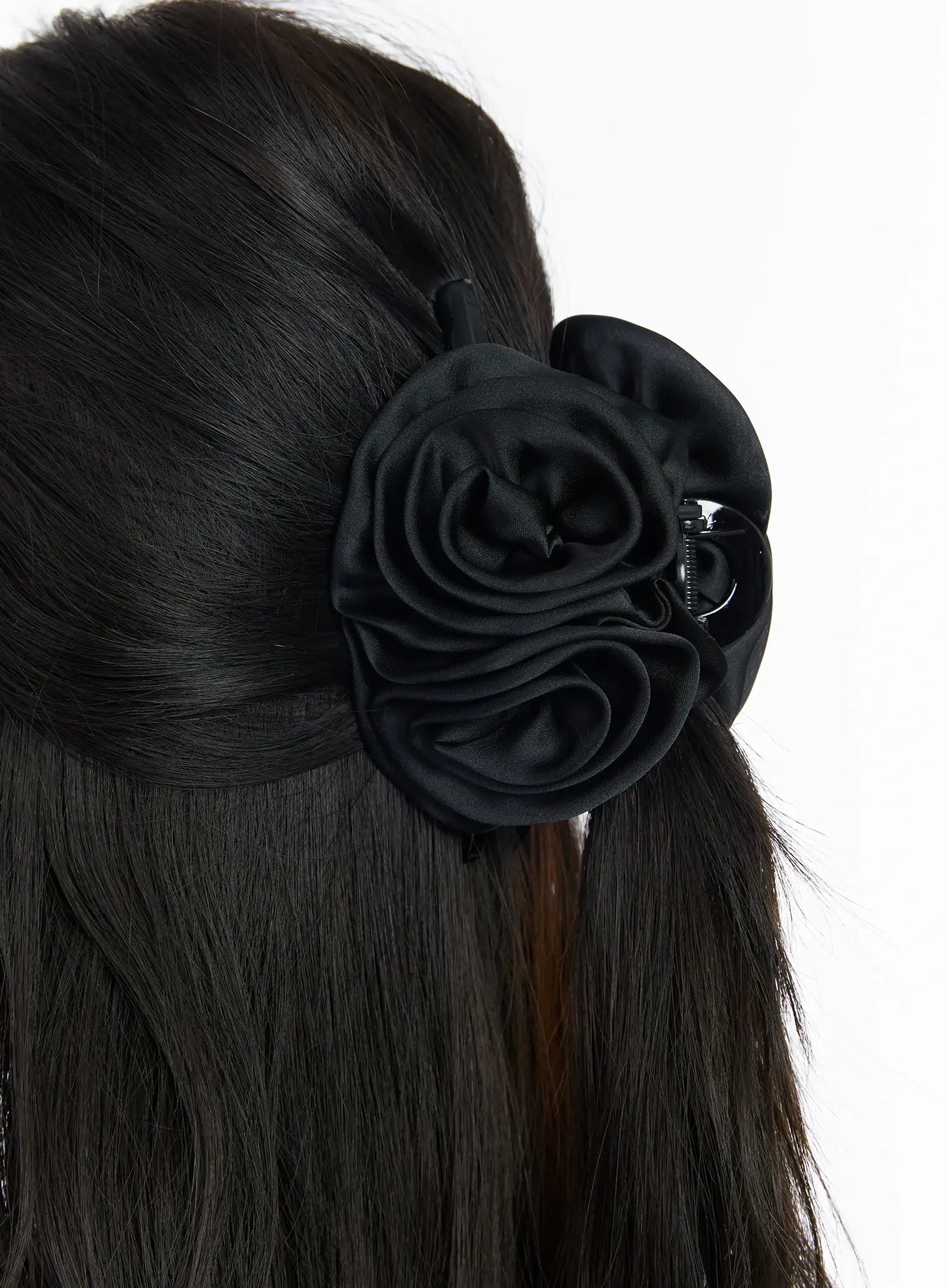 Black Floral Hair Clip CM519