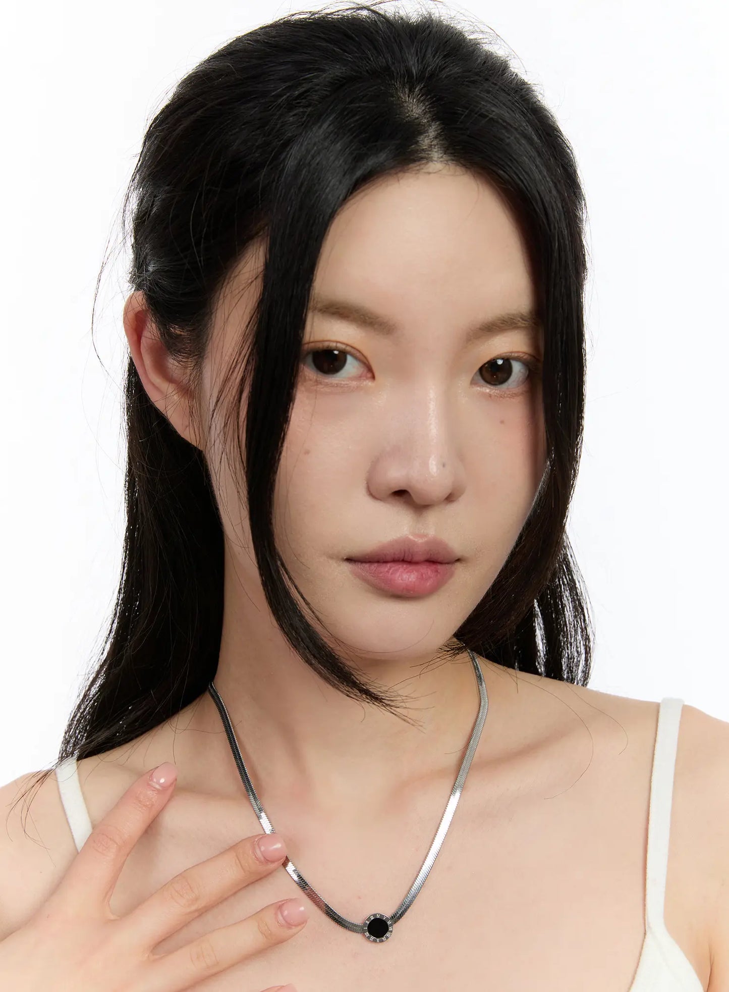 Black Pendant Necklace CA508