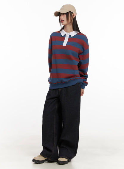 Allie Stitched Wide-Leg Jeans CD430