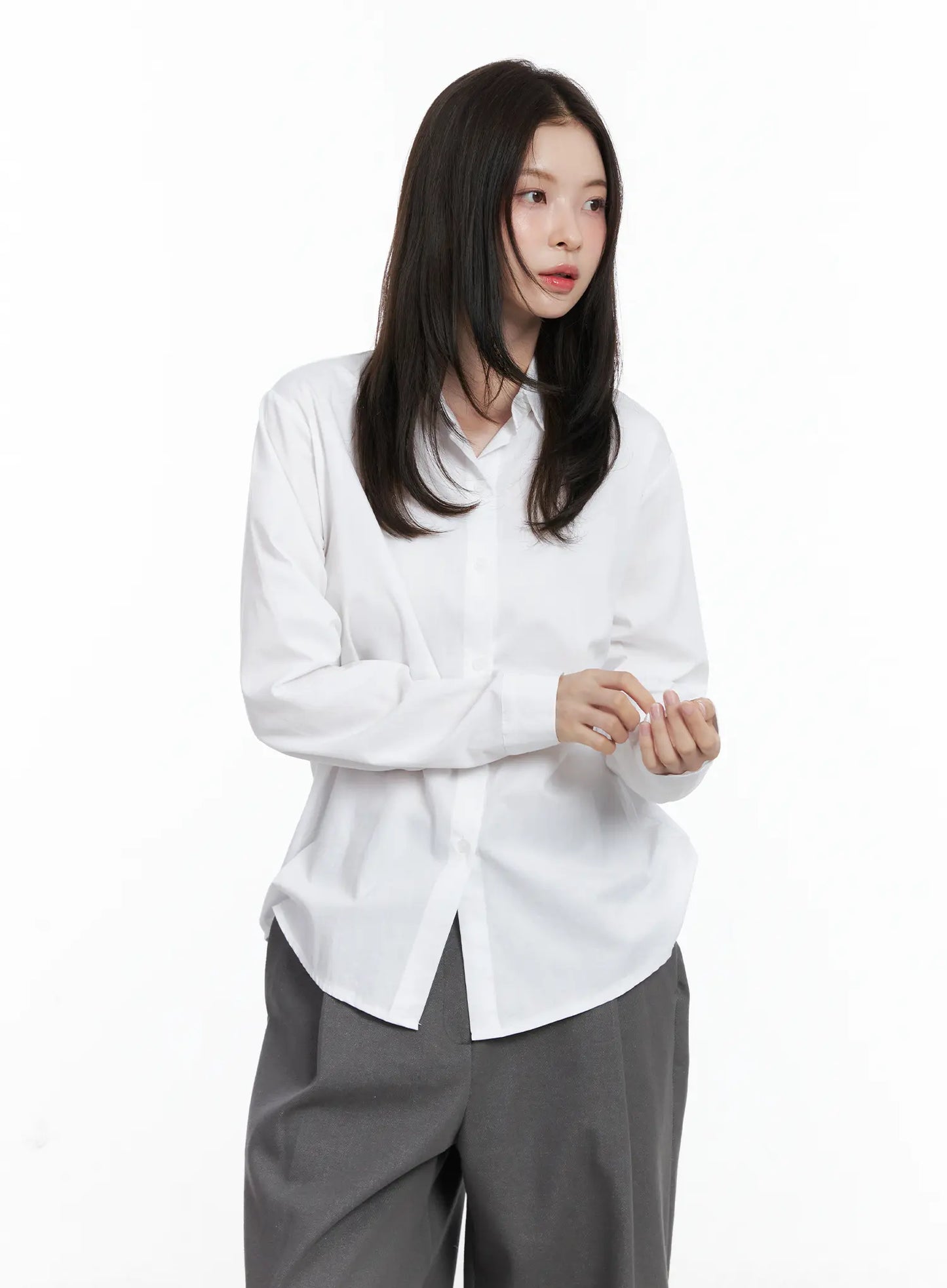 Classic Long Sleeve Button-Up Shirt CN519