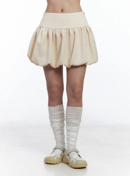 Bubble Hem Mini Skirt CJ530