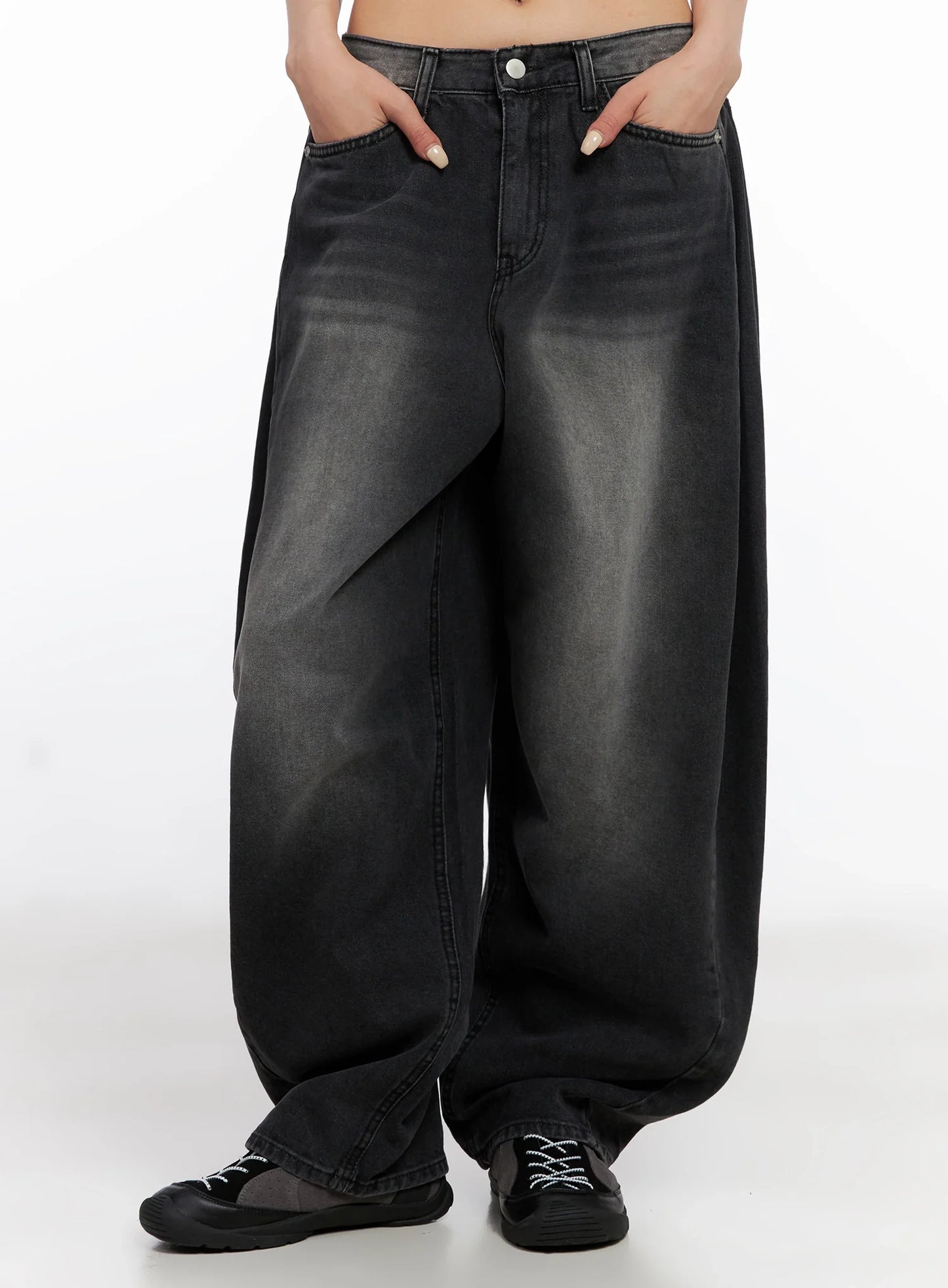 Ayra Dark Washed Baggy Jeans IS508