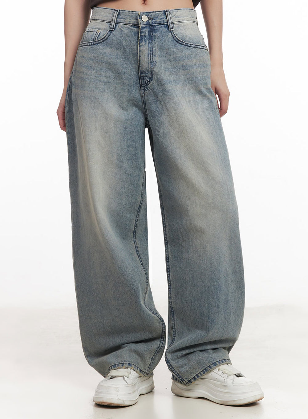 Casey Washed Baggy Jeans IM528