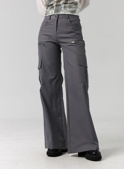 Cargo Wide-Leg Pants CG315