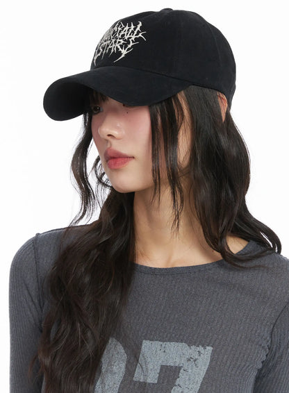 Basic Graphic Embroidered Cap CJ501