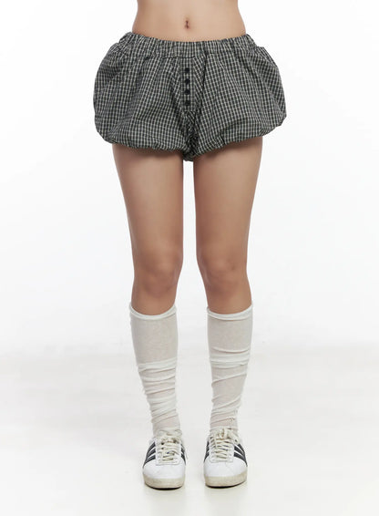 Checkered Balloon Shorts CF503