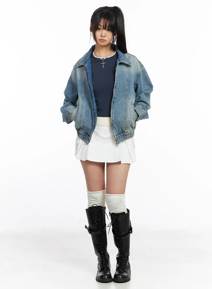 Cargo Pleated Mini Skirt CF506