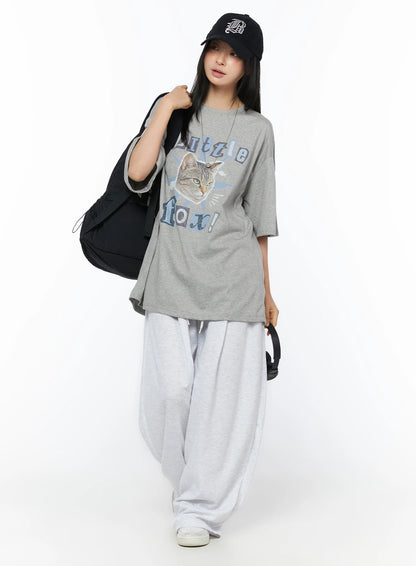 Basic Wide Leg Sweatpants IU519