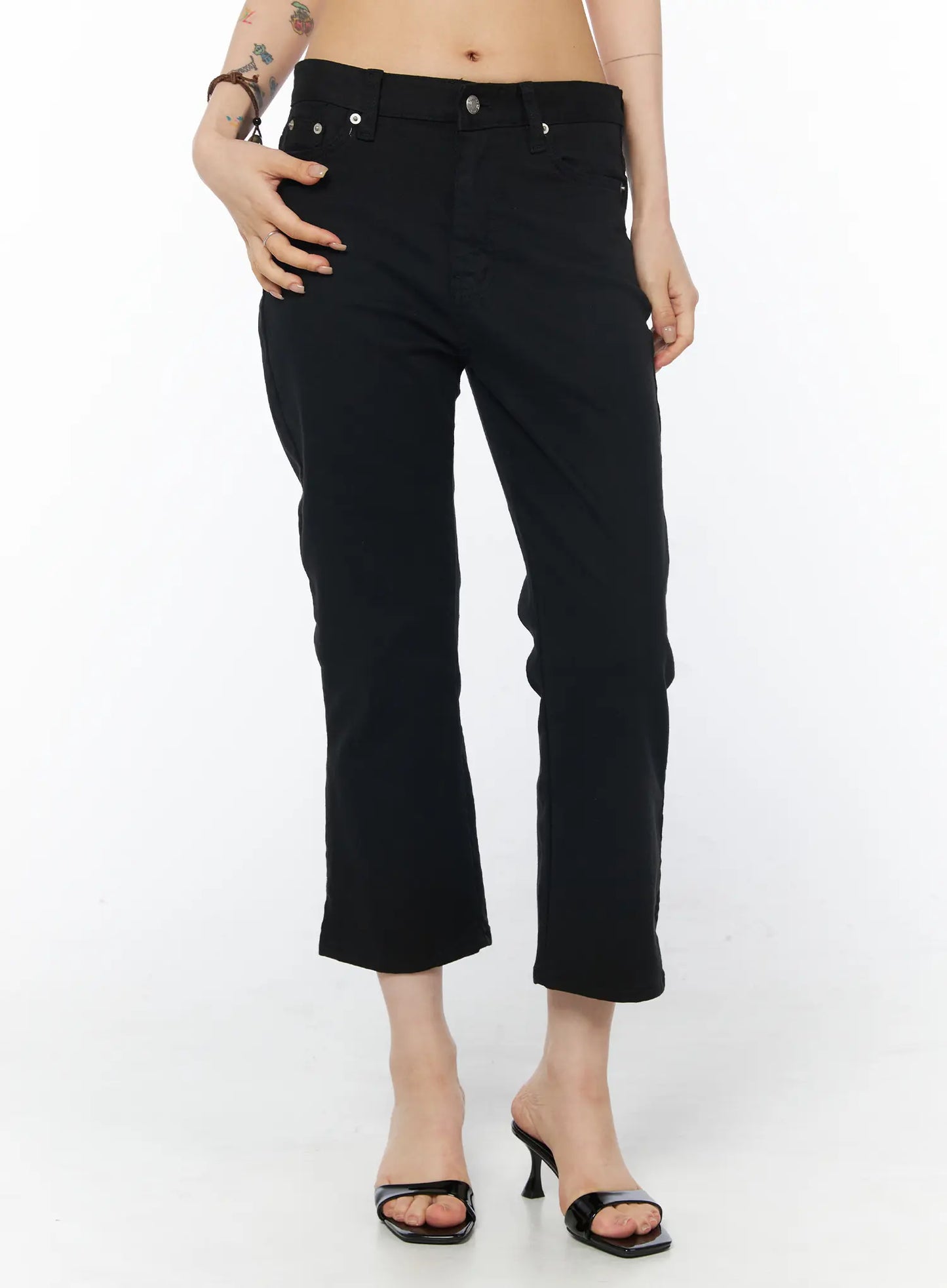 Black Ankle Pants CY527
