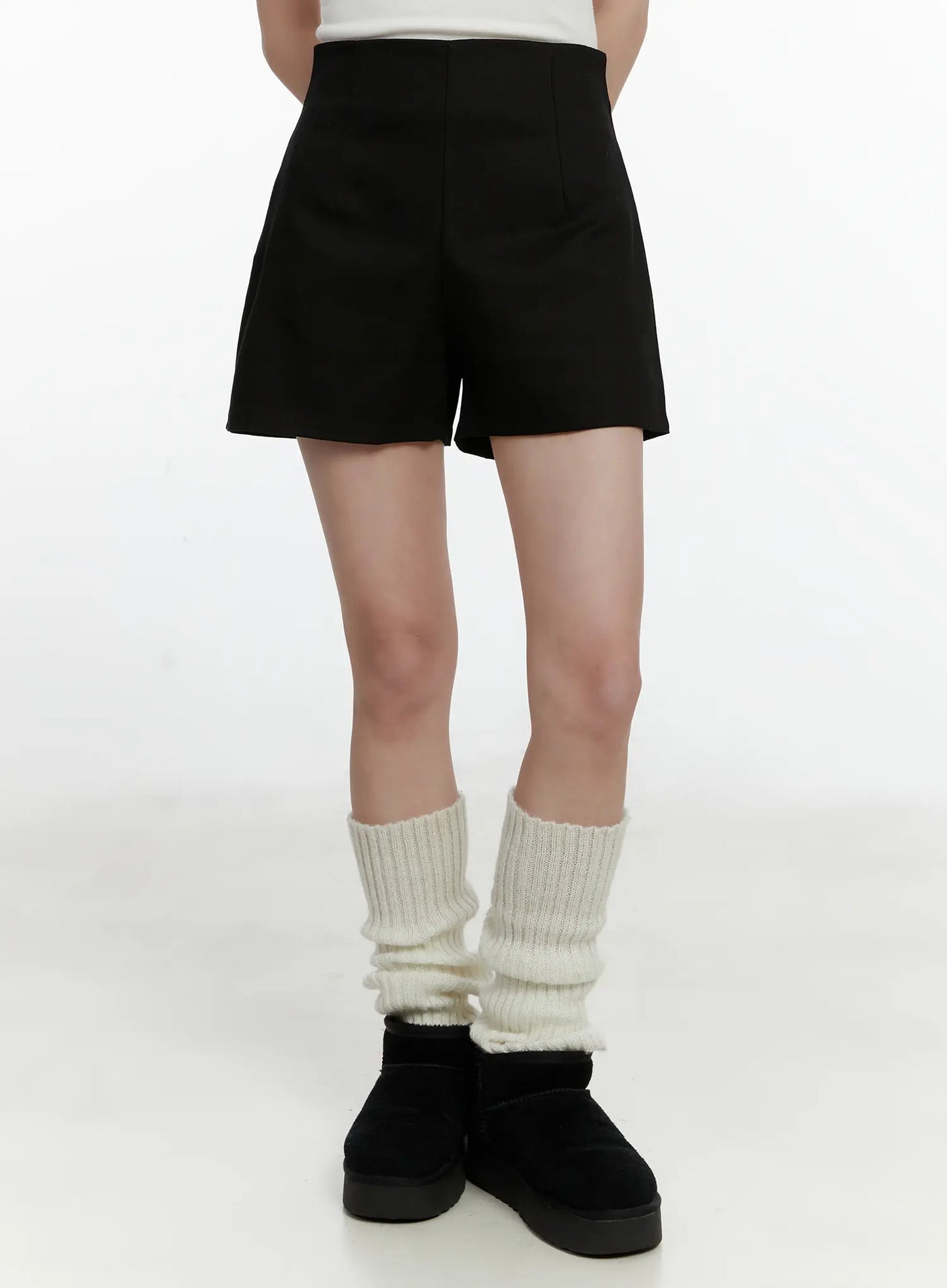 Classic High-Waist Cotton Short F502