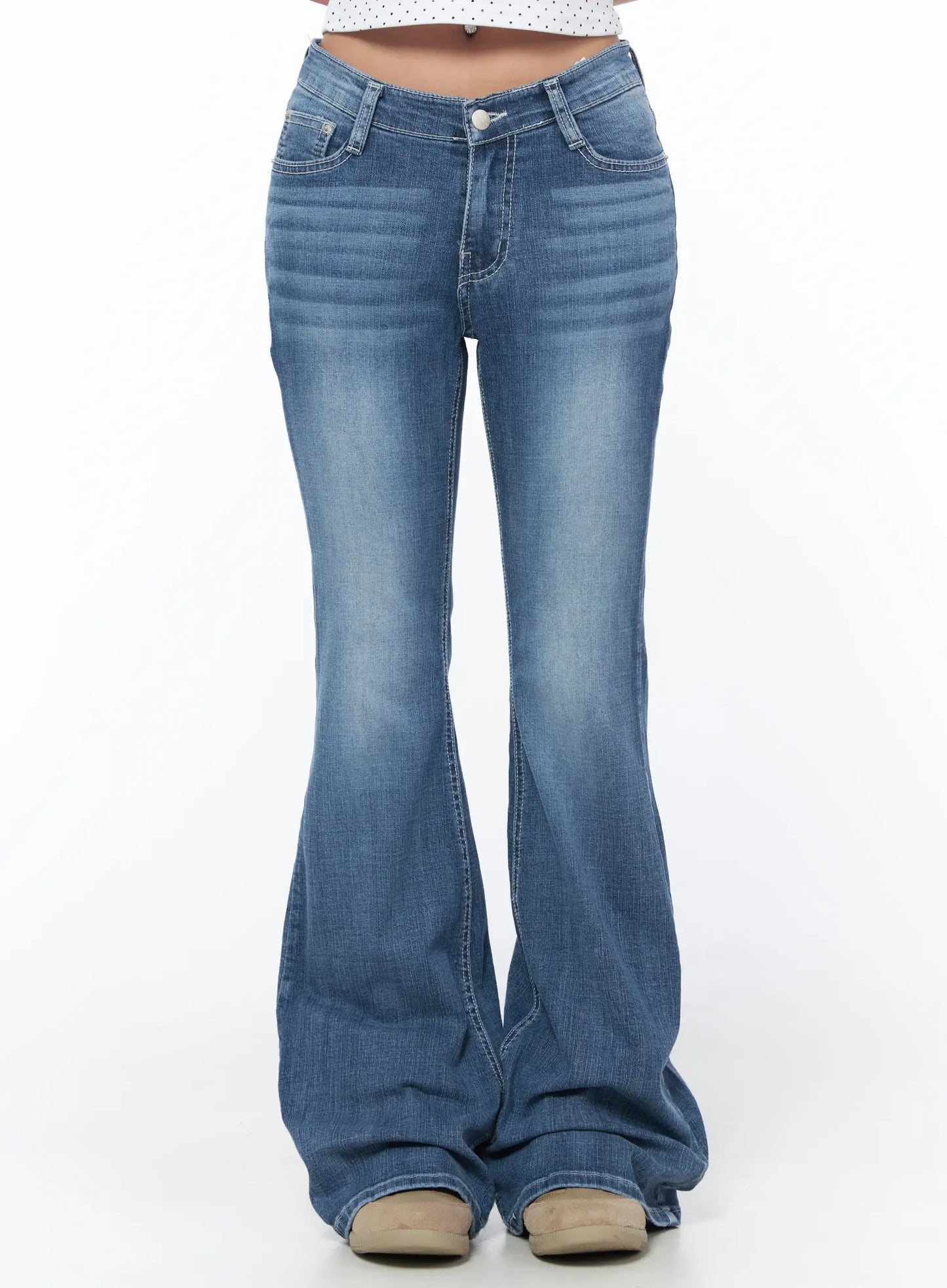 Alva Hip-Pad Low Rise Bootcut Jeans CU501