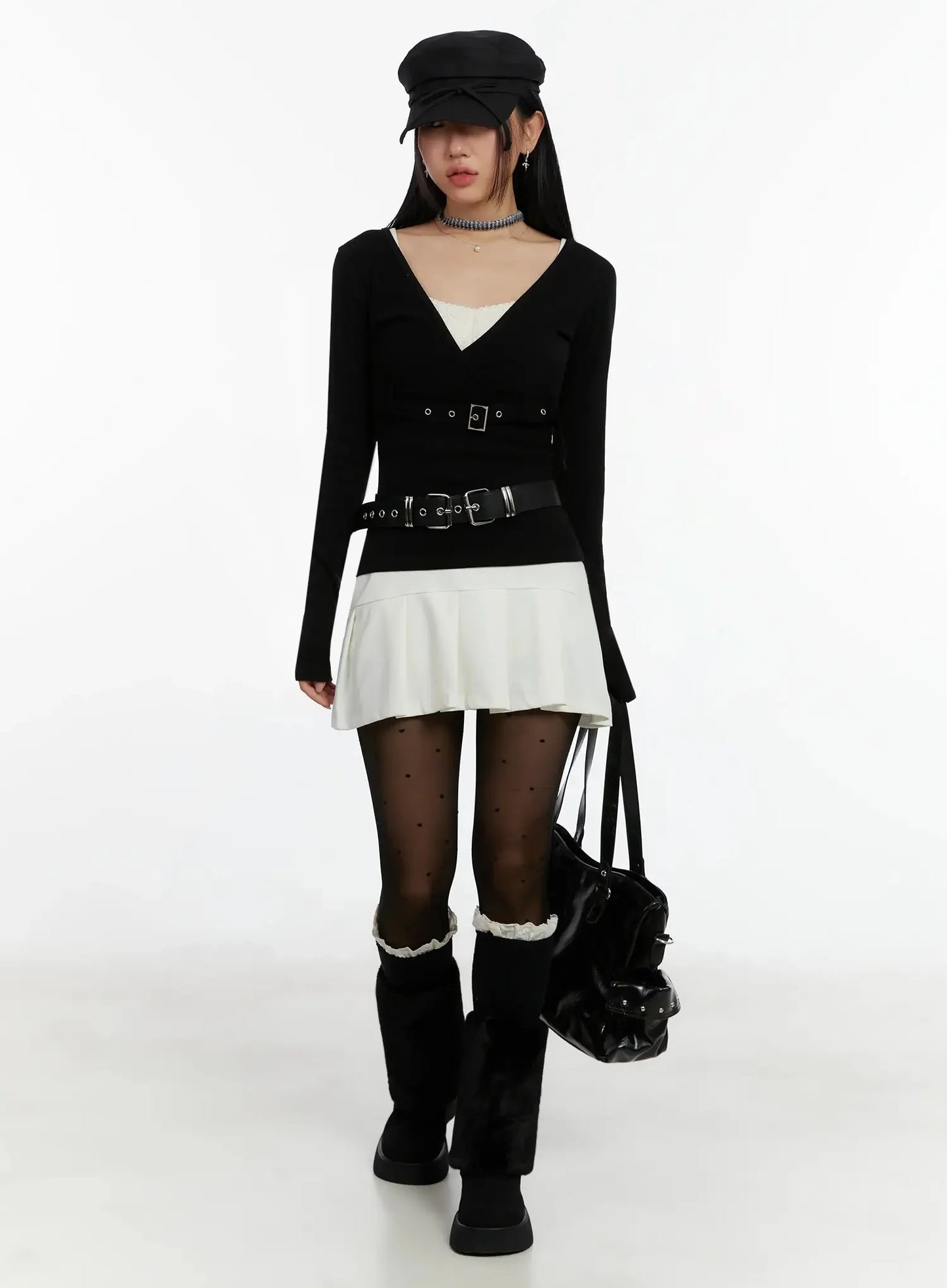 Chic Bow Detail Cap ID525