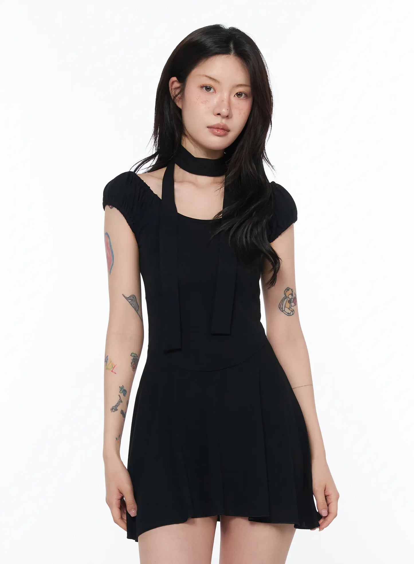 Chic Off-Shoulder Mini Dress CA524