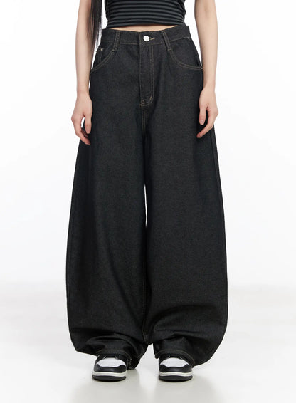 Birdie Wide Leg Baggy Jeans CF519