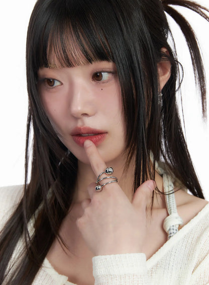 Ball Spiral Ring CM524