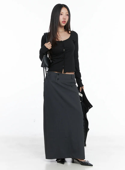 Button Long Sleeve Top CS502
