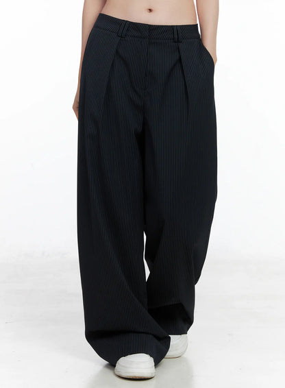 Classic Striped Wide Trousers CN518
