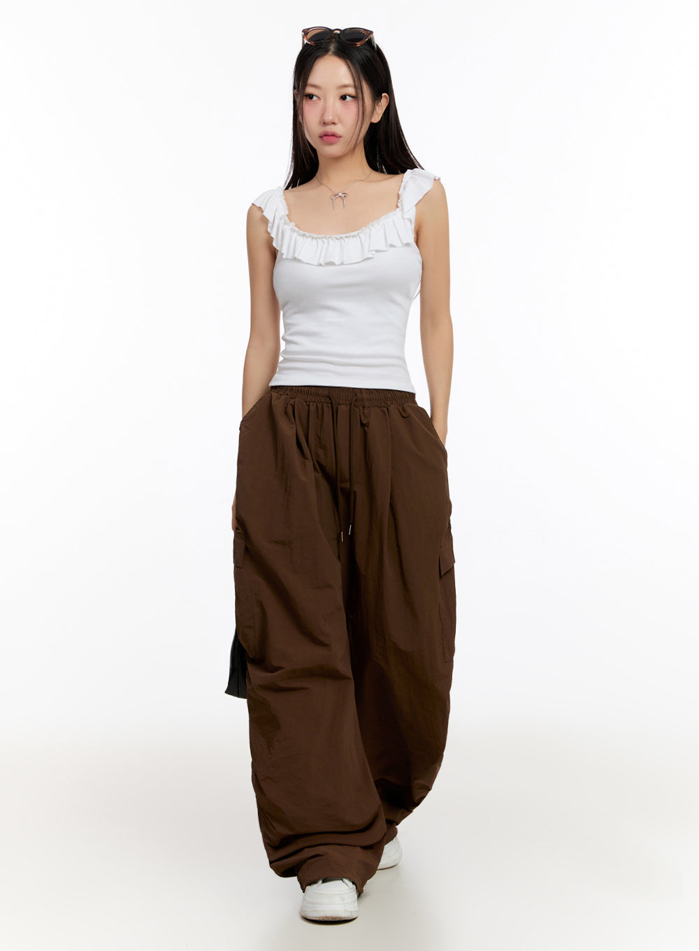 Adjustable Nylon Cargo Pants IU509